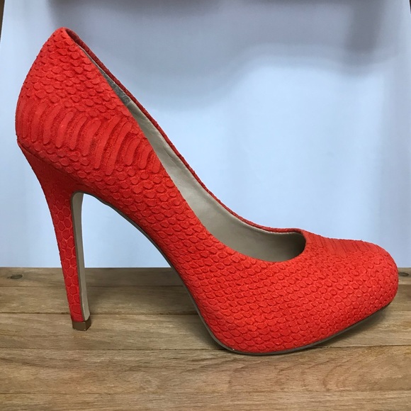 INC International Concepts Shoes - INC International Concepts orange leather heel